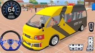New Van Minibus Driving Games - Minibus Simulator 3D - Bus Game Android Gameplay