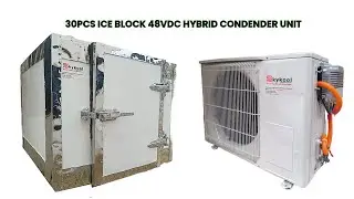 48VDC Solar Hybrid Condenser Unit For Ice Block Production                 +2347065279911