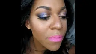 Purple Glitter Smokey Eye Makeup Tutorial For Hooded Eyes