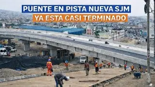 PRIMER PUENTE DE PISTA NUEVA YA ESTA CASI TERMINADO #perú #lima #peru #limaperu