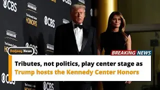 Tributes, not politics, play center stage as Trump hosts the Kennedy Center Honors