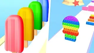 PopSicle Stack Vs Fidget Rush All Levels walkthrough gameplay Android iOS Free Mobile games WD9H1LA