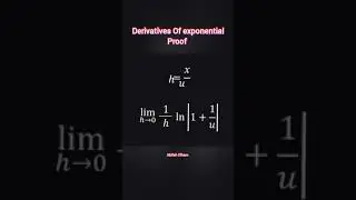 Derivatives Of Exponential Proof | Akifah Elham #youtubeshorts