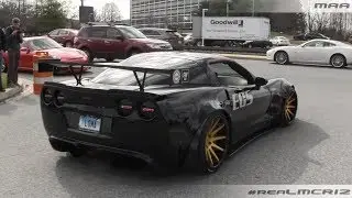 1200HP LOMA Supercharged Corvette Z06 GT2 Leaving