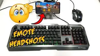 Fabulous🔥 Emote + One Tap😮⌨️🖱️ || Play Free Fire With Keyboard And Mouse On Mobile Shooting Plus V3