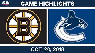NHL Highlights | Bruins vs. Canucks - Oct. 20, 2018