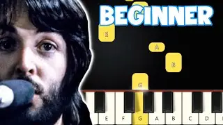 Let It Be - The Beatles | Beginner Piano Tutorial | Easy Piano