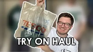 TESCO F&F CLOTHING HAUL & TRY ON | Trying supermarket fashion | Men's Fashion