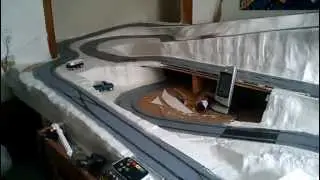 Scalextric 12 X 6 digital track test run with only pace cars