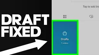 Fix TikTok Draft Video Problem 2023