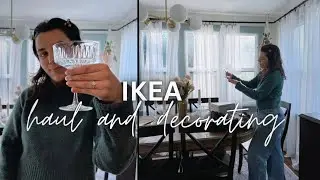 IKEA haul and decorating✨styling all my afforable home decor finds