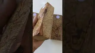 Zebra Wood Spalted Turning Blank, Exotic Spalted Hardwood Block Crafting #exoticwood #treatedwood