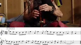 Mit Dans Is All Die Werlt Genesen - 90bpm click & Sheet Music (Bagpipe Practice Video)  - All Parts