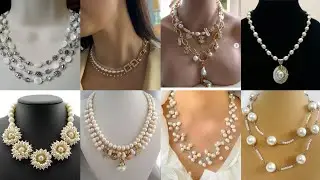 Stunning 😍 White Pearls with Silver & Gold – The Most Elegant Necklace Designs You've Ever Seen!