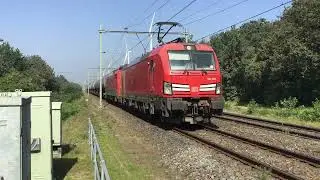 Nice Train Consist DB Vectron + Class189 Locomotive and Tankers Freight Train! At Blerick the NL 👍👍🚂
