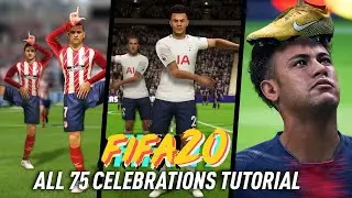 FIFA 20 ALL CELEBRATIONS TUTORIAL   FIFA 20 TUTORIAL DE TODAS LAS CELEBRACIONES