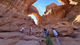 Moab, The Windows, Double Arch, Hike out. Timewarp!