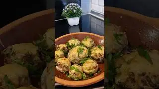 Stuffed Mushrooms with Minced Meat #food #foodblogger #cooking #recipe