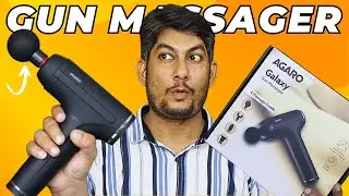 Agaro Gun Massager Deep Tissue Body Massage For Pain Relief With 4 Specialized Heads
