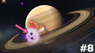 Black Hole & Polygon Entity Fail to Destroy Saturn! Solar Smash Gameplay Android Walkthrough part 8