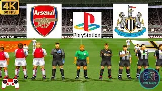 Winning Eleven 2002 Gameplay - Arsenal vs Newcastle - Duckstation PS1 on PC - Full Game [4K60]