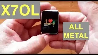 X7OL All Metal Color IP67 Waterproof Blood Pressure Fitness Smart Bracelet: Unboxing & Review