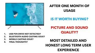 Nokia 50 inch 4K HDR TV with Onkyo Sound Bar | Long Term User Review after One month of usage