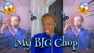 MY BIG CHOP 2022👀: watch me cut my hair off | dying my hair | trying to style it for the first time