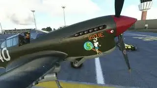 Curtiss P40 F Warhawk prise en main en FR