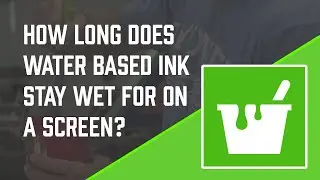 How Long Does Green Galaxy Water Based Ink Stay Wet On A Screen?