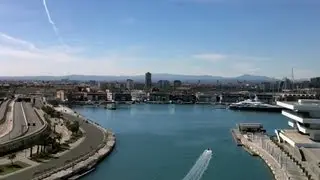 Aerial Valencia Port [HD]