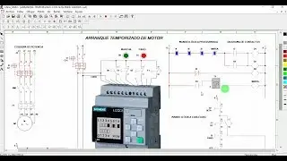 #3 💻 Arranque TEMPORIZADO de motor. Lógica programada LADDER | CADe_SIMU | ⚡️TUTORIAL* ✅