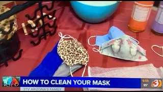 Cleaning a FABRIC FACE MASK and DRYING them - Queen Of Clean Cleaning Tip Video