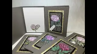 Poised Peony Stamp Set Downline Annual Gift and Thank You Card
