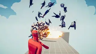 Epic Battle 50 Medieval Knights Vs Spear Throwers With Rockets | TABS King