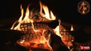 Relaxing Piano Music with Fire Sounds for Deep Sleep, Meditation & Stress Relief