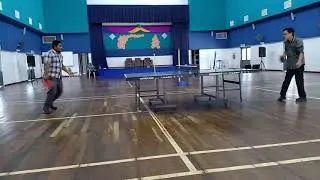 ping pong skill 'chop' raja vs wadi