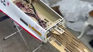 Boomerang jets 1/7 f-16 wiring inspection and battery tray.