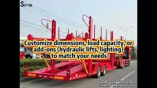 Car carrier trailers from SHIYUN TRAILER, welcome to inquire~#trailer #heavyload #carcarrier 