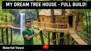 My tree house forest tour and water Fall green Land World 