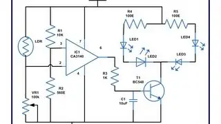 Lamp Using CA3140 IC