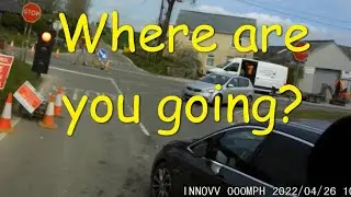 Car Fails to See Roadworks or Traffic Lights Until It's almost to late.
