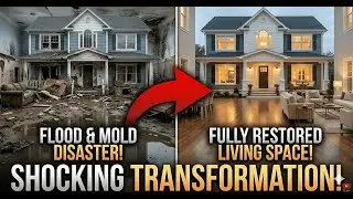 ASMR House Restoration | Flood-Damaged Home Full Renovation From Mold to Fully Restored Living Space