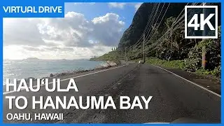 Hauula to Hanauma Bay Scenic Virtual Driving Tour - 4K Oahu Hawaii Island Drive