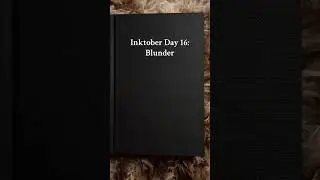 Inktober Day 16: Blunder (2025) #shorts #inktober #art