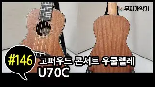 고퍼우드 콘서트 우쿨렐레 U70C 실사