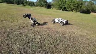 1/5 scale King Motor KM-T2000 4WD and the HPI 23cc Baja Buggy.