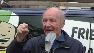 FriedensFahrradtour NRW 2023 - Auftaktkundgebung mit Eugen Drewermann und Reinhard Borgmeier