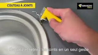 Couteau &agrave; double lame pour retirer les joints flexibles