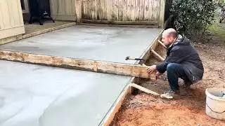 Removing the form board on a Sunroom Addition